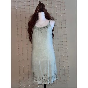 Mint Green Small Sundress Boho Chic Costal Cowgirl